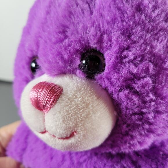 Build-A-Bear Purple Cat 2017, Pink 2011 Teddy Bear Plush Lot 2 Stuffed Animal - Picture 9 of 16